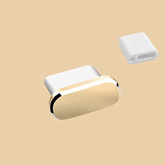 Tapon Antipolvo USB-C Jack Type-C Universal H10 para Apple iPad Air 5 10.9 (2022) Oro