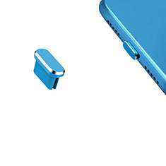 Tapon Antipolvo USB-C Jack Type-C Universal H13 para Motorola Moto G9 Power Azul