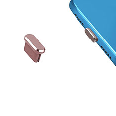 Tapon Antipolvo USB-C Jack Type-C Universal H13 para Apple iPhone 15 Plus Oro Rosa