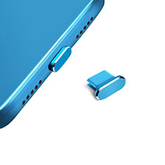 Tapon Antipolvo USB-C Jack Type-C Universal H14 para Oppo Reno11 5G Azul
