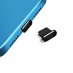Tapon Antipolvo USB-C Jack Type-C Universal H14 para Apple iPhone 15 Negro