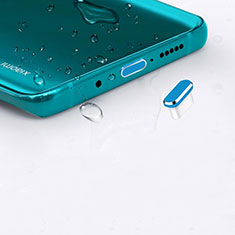 Tapon Antipolvo USB-C Jack Type-C Universal H16 para Huawei Enjoy 9 Azul