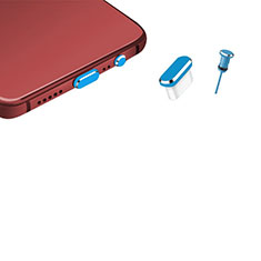 Tapon Antipolvo USB-C Jack Type-C Universal H17 para Samsung Galaxy XCover 6 Pro 5G Azul