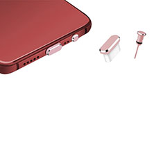 Tapon Antipolvo USB-C Jack Type-C Universal H17 para Huawei Y6p Oro Rosa
