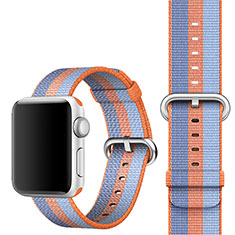 Tela Correa De Reloj Pulsera Eslabones para Apple iWatch 38mm Naranja