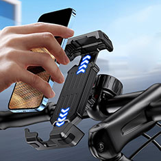 Universal Motocicleta Bicicleta Soporte Montaje de Manubrio Clip para Oppo Find X7 5G Negro