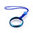 Acollador Cordon Lanyard con Anillo R03 Azul