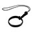 Acollador Cordon Lanyard con Anillo R03 Negro