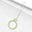 Acollador Cordon Lanyard con Anillo R07 Verde