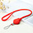 Acollador Cordon Lanyard K05 Rojo