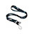 Acollador Correa de Cuello Cordon Lanyard K02 Negro