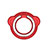 Anillo de dedo Soporte Magnetico Universal Sostenedor De Telefono Movil H16 Rojo