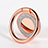 Anillo de dedo Soporte Magnetico Universal Sostenedor De Telefono Movil Z15 Oro Rosa