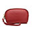 Bolso Cartera Protectora de Cuero Universal K16 Rojo