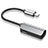 Cable Adaptador Lightning USB H01 para Apple iPhone 6 Plata
