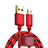 Cable Micro USB Android Universal A14 Rojo