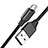 Cable Micro USB Android Universal A15 Negro