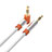 Cable Mini Jack de 3.5mm Adaptador Estereo Doble Macho Plano Audio A11 Naranja