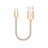 Cable Type-C Android Universal 30cm S05 para Apple iPad Pro 12.9 (2021) Oro