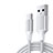 Cable Type-C Android Universal 3A H04 Blanco