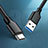 Cable Type-C Android Universal H01 Gris Oscuro