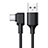 Cable Type-C Android Universal T22 Negro