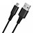 Cable USB 2.0 Android Universal A06 Negro