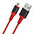 Cable USB 2.0 Android Universal A06 Rojo