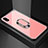 Carcasa Bumper Funda Silicona Espejo con Magnetico Anillo de dedo Soporte A01 para Xiaomi Redmi 7A Oro Rosa