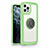 Carcasa Bumper Funda Silicona Espejo con Magnetico Anillo de dedo Soporte N01 para Apple iPhone 12 Pro Menta Verde