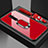 Carcasa Bumper Funda Silicona Espejo con Magnetico Anillo de dedo Soporte para Realme X2 Pro Rojo