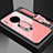Carcasa Bumper Funda Silicona Espejo con Magnetico Anillo de dedo Soporte T01 para Huawei Mate 30 5G Rosa
