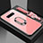 Carcasa Bumper Funda Silicona Espejo con Magnetico Anillo de dedo Soporte T02 para Samsung Galaxy S10e Oro Rosa