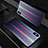 Carcasa Bumper Funda Silicona Espejo Gradiente Arco iris A01 para Apple iPhone Xs Negro