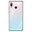 Carcasa Bumper Funda Silicona Espejo Gradiente Arco iris G01 para Huawei Honor Play Azul Cielo