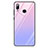 Carcasa Bumper Funda Silicona Espejo Gradiente Arco iris G01 para Huawei Honor Play Morado