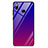 Carcasa Bumper Funda Silicona Espejo Gradiente Arco iris G01 para Huawei Honor Play Rojo