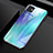Carcasa Bumper Funda Silicona Espejo Gradiente Arco iris H01 para Apple iPhone 11 Cian