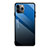 Carcasa Bumper Funda Silicona Espejo Gradiente Arco iris H01 para Apple iPhone 11 Pro Azul