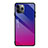 Carcasa Bumper Funda Silicona Espejo Gradiente Arco iris H01 para Apple iPhone 11 Pro Max Rosa Roja