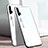 Carcasa Bumper Funda Silicona Espejo Gradiente Arco iris H01 para Huawei Honor 20 Pro Blanco
