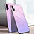 Carcasa Bumper Funda Silicona Espejo Gradiente Arco iris H01 para Huawei Honor 20 Pro Rosa