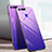Carcasa Bumper Funda Silicona Espejo Gradiente Arco iris H01 para Huawei Honor View 20 Morado