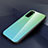 Carcasa Bumper Funda Silicona Espejo Gradiente Arco iris H01 para Huawei Honor View 30 5G Verde