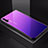 Carcasa Bumper Funda Silicona Espejo Gradiente Arco iris H01 para Huawei Nova 5T Morado