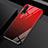 Carcasa Bumper Funda Silicona Espejo Gradiente Arco iris H01 para Huawei Nova 6 5G Rojo