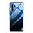 Carcasa Bumper Funda Silicona Espejo Gradiente Arco iris H01 para Huawei P30 Pro Azul