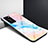 Carcasa Bumper Funda Silicona Espejo Gradiente Arco iris H01 para Huawei P40 Pro Naranja
