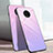 Carcasa Bumper Funda Silicona Espejo Gradiente Arco iris H01 para OnePlus 7T Rosa