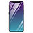 Carcasa Bumper Funda Silicona Espejo Gradiente Arco iris H01 para Oppo Find X Azul